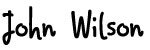 John Wilson Signature
